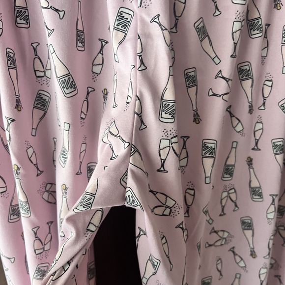 Hello Mello-Breakfast in Bed-Lounge Pants-/Champagne & Glasses Size M/L - Picture 6 of 9